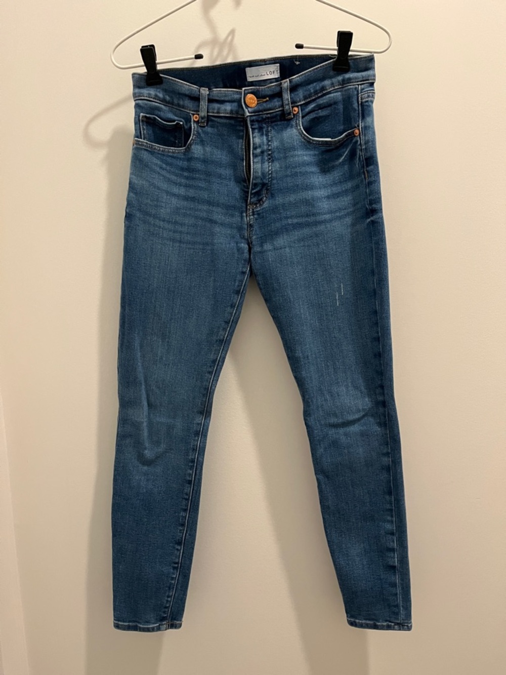 Loft Skinny Jeans in Medium Blue